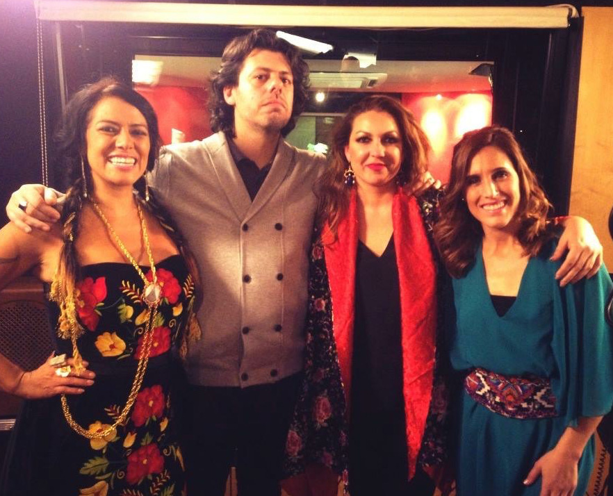 Lila Down, Niña Pastori y Soledad Pastorutti en MG Studios, España, 2014