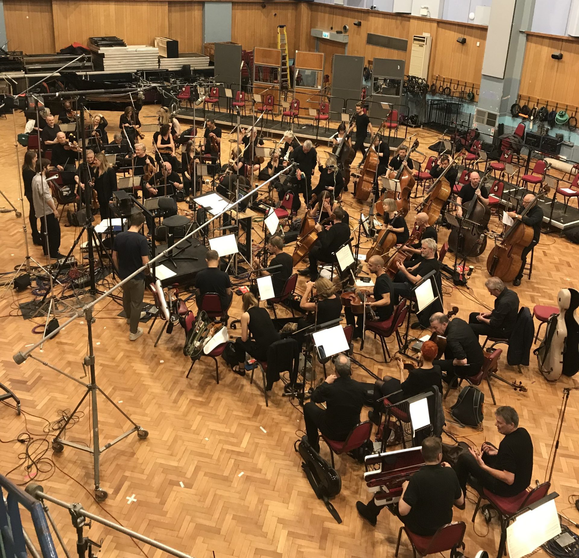 Grabaciones "Himno de la Liga" con Lucas Vidal, Abbey Road Studios