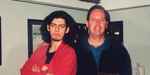 Tom Coyne en los estudios de NY, 1997
