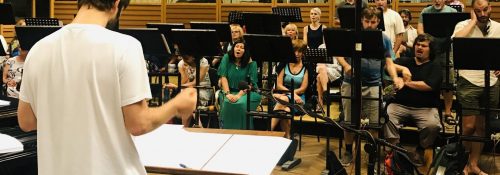 Grabaciones "Himno de la Liga" con Lucas Vidal, Abbey Road Studios