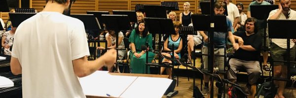Grabaciones "Himno de la Liga" con Lucas Vidal, Abbey Road Studios
